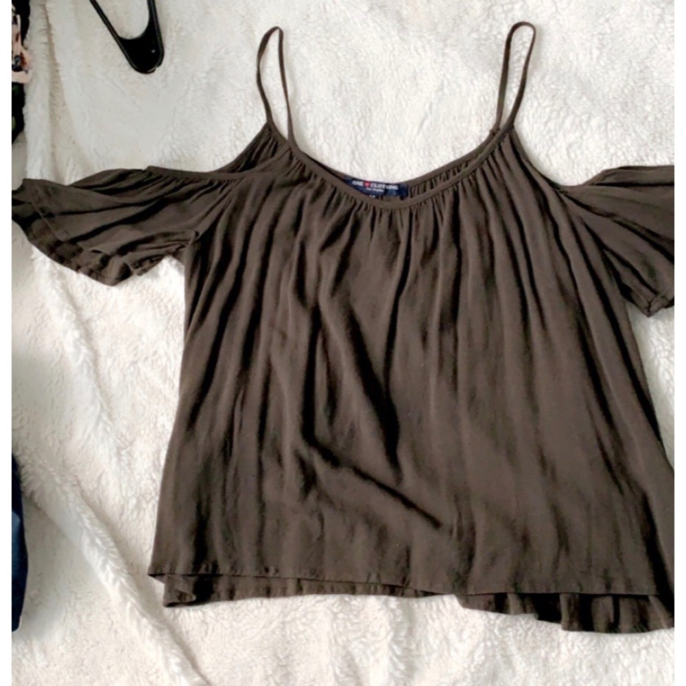 army green blouse